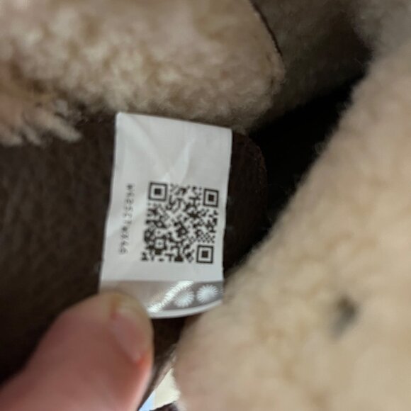 UGG  Akadia Stout Brown Leather Sheepskin‎ Lace-Up Boot US 8 - Picture 6 of 6